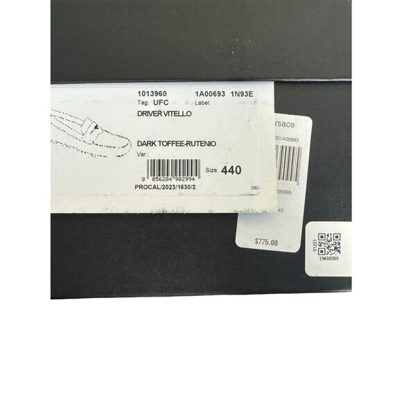 Versace NIB Medusa Biggie Driver Loafers in Dark Toffee Size 44 - Picture 3 of 12